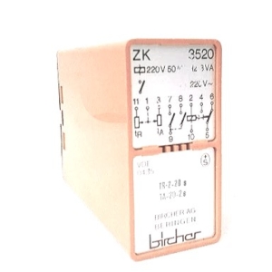ZK-3520-220 Bircher TIMER RELAY 220V 8VA TR-2-20S