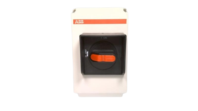1SCA022576R5340 ABB - OTPA325B2P1 Enclosure for MS225&325 motor protection. Black Selector handle. Plastic enclosure. IP64. M20-threaded cable entry