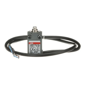 1SBV015911R3801 ABB - LS20P11B11-U01 30 mm wide, compact Limit Switch made of fiber-glass reinforced UL-V0 material, with 2 mounting holes at the top, a prewired UL62 - PVC cable (1 m) on the side, plain steel plunger actuator and 1 N.O + 1 N.C snap action (Zb type) contacts