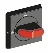 OHB2AJ ABB SELECTOR HANDLE, NEMA 1/3R/12, BLACK, PADLOCKABLE, DEFEATABLE, ACCEPTS 5 MM SQUARE SHAFT
