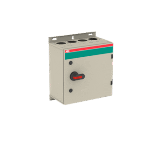 1SCA148602R1001 ABB - OT125GTRR6TZ EMC safety switch, 6-p. 415V AC23 125A, 55kW. Mounted auxiliary contact: 2NO2NC. Steel sheet enclosure
