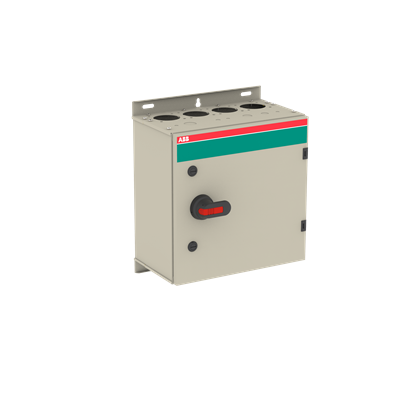 1SCA148602R1001 ABB - OT125GTRR6TZ EMC safety switch, 6-p. 415V AC23 125A, 55kW. Mounted auxiliary contact: 2NO2NC. Steel sheet enclosure