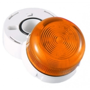 QBS-0054 Klaxon BEACON, XENON, ORANGE, FLASHING, 3 W, 24 VDC, 85 MM DIAMETER, 81 MM HEIGHT, IP65
