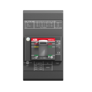 1SDA067431R1 ABB - XT1S 160 TMD 50-500 3p F F Automatic circuit breaker XT1S - Switching capacity Icu (415V) = 50kA - 160A- TMD thermomagnetic protection release with adjustable thermal threshold and fixed magnetic 50-500 3-pole fixed with front terminals.