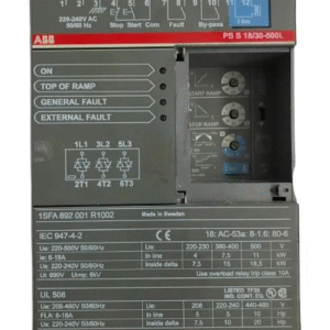 1SFA892003R1001 ABB SOFT STARTER,500 MAX VOLTS MAIN,110-120 VAC,50/60 HERTZ,64 AMPS,15 - 37 KW
