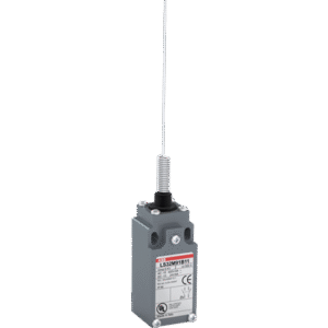 1SBV013891R1211 ABB - LS33M91B11 LS33M91B11 is a 30 mm wide, standard Limit Switch made of zinc alloy material (Zamak), with 2 mounting holes at the top, 1 ISO M20x1.5 cable entry on the bottom, multidirectional stainless steel spring actuator with rigid end and 1 N.O + 1 N.C snap action (Zb type) contacts