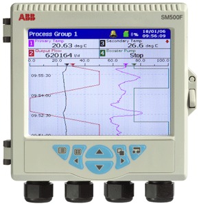 SM504FC/B000000E/STD ABB PAPERLESS RECORDER, FIELD-MOUNT, 64 MB INTERNAL FLASH MEMORY, 12 SOFTWARE RECORDING CHANNELS