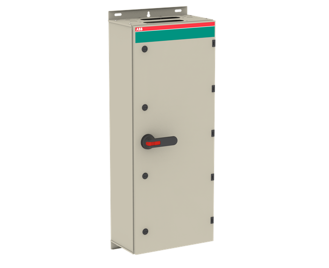1SCA022340R2390 ABB - OT630KLCC3TZ OT630KLCC3TZ Safety switch. Safety switch, 3-p. 415V AC23 570A, 315kW. Mounted auxiliary contact: 2NO1NC. Steel sheet enclosure. IP65. Black Pistol handle. Interlocked cover. Defeatable interlocking.