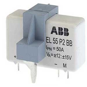1SBT151000R9675 ABB - ES1000-9675 Sensor for AC, DC or pulsating current measurement. The ES range is based on Closed Loop Hall Effect technology with galvanic insulation between the primary and secondary circuits. Plastic case and insulating resin are self-extinguishing. Fixing holes in the case moulding for two positions at right angles. Direction of the current: A primary current flowing in the direction of the arrow results in a positive secondary output current from terminal M. Primary connection: Hole for primary conductor. The temperature of the primary conductor in contact with the case must not exceed 100 В°C. Secondary connection: Molex type HE14 connector, JST connector (ref.: B3P-VH), or 3 x 200 mm cables (cross section 0.38 mmВІ) Suitable for Industrial applications.