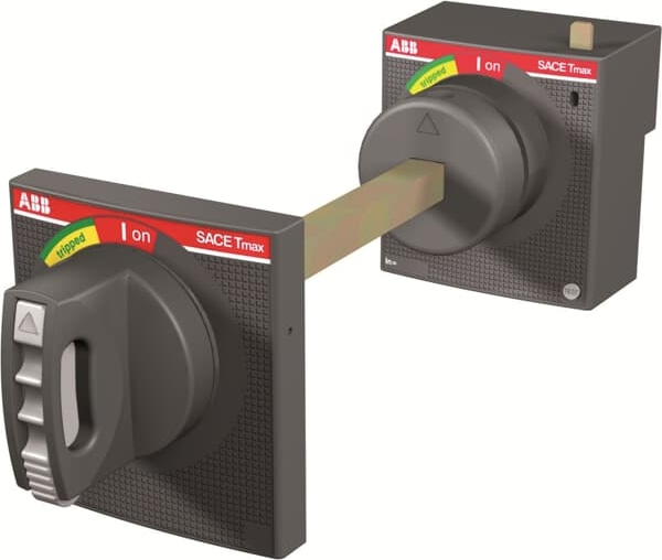 1SDA066483R1 ABB - RHE_B XT1-XT3 F/P BASE R.DIST.ADJ.ROT.HA MECHANISM FOR THRU-DOOR OPERATION, FOR USE WITH XT1 & XT3 BREAKER, DOES NOT INCLUDE SHAFT OR HANDLE, 3.05 IN X 2.75 IN X 2.85 IN