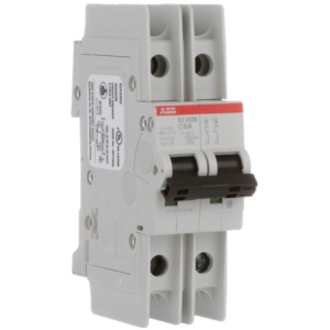 SU202M-C6 ABB - 2CDS272337R0064 CIRCUIT BREAKER, 2 POLE, 6A/480V, C, 480Y/277VAC, 10KAIC, UL489 LISTED, DIN MOUNT