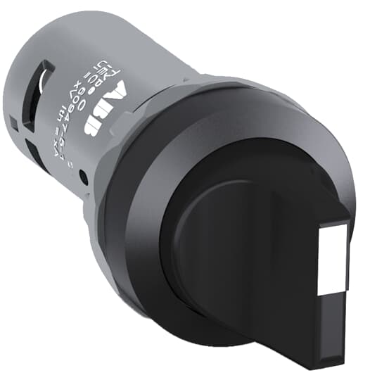 1SFA619210R1026 ABB - C3SS1-10B-20 ER 400 2. The C3SS1-10B-20 Selector Switch is: Compact - Selector Switch - 3-position - Maintained - Short handle - Black - Non-illuminated - Black Plastic - 2NO - 2 NO - 0 NC - 300 V