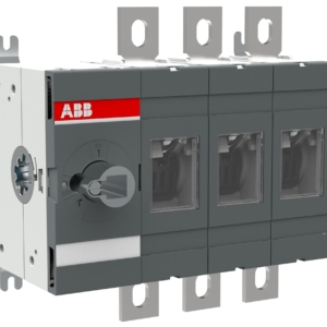 1SCA022763R5630 ABB - OT315E03K 3-POLE, FRONT OPERATED, BASE MOUNTED SWITCH-DICONNECTOR WITH BLACK DIRECT MOUNT HANDLE, TERMINAL BOLT KIT INCLUDED