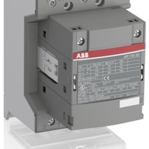1SFL427001R1300 ABB - AF116-30-00-13 AF116-30-00-13 Contactor. The AF116-30-00-13 is a 3 pole - 690 V IEC or 600 V UL contactor with double clamp, controlling motors up to 55 kW / 400 V AC (AC-3) or 75 hp / 480 V UL and switching power circuits up to 160 A (AC-1) or 160 A UL general use.