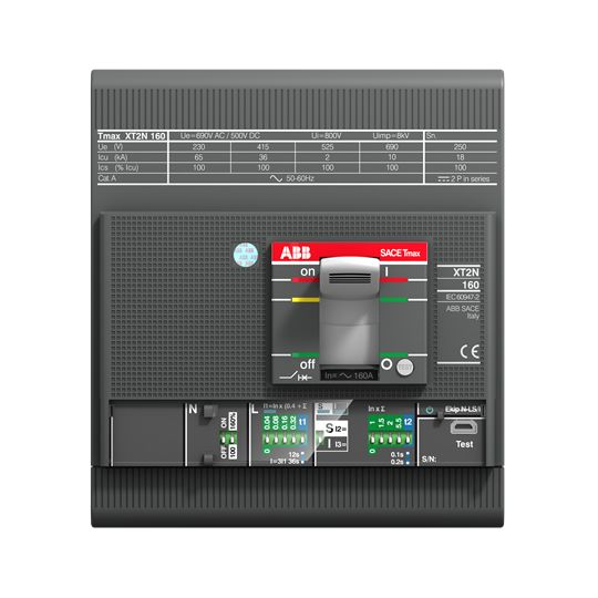 1SDA067966R1 ABB - XT2L 160 Ekip LSIG In=25A 4p F F CIRCUIT BREAKER TMAX XT2L 160 FIXED FOUR-POLE WITH FRONT TERMINALS AND SOLID-STATE RELEASE IN AC EKIP-LSI R 25 A