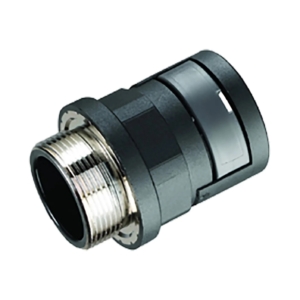NENV0203 ABB - 7TCA297120R0337 Conduit Fitting, Straight with External Male Thread, Conduit Size 12mm, M16 Thread, Minimum Bore 10mm, Suitable for Unbraided Nylon Conduit, Approved for Zone 1 and 2, Zone 21 and 22, IP68 Rating, Modified Nylon 12 with Nickel Plated Threads, Black