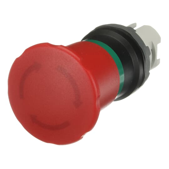 1SFA611523R1001 ABB - MPET4-10R MPET4-10R Emergency stop. The MPET4-10R Emergency stop is: Twist release - Momentary - Mushroom 40 mm - Red - Non-illuminated - No contact block