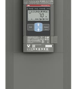 1SFA897112R7001 ABB - PSE210-600-70-1 Softstarter - 210 A - 208 ... 600 V AC. The softstarter PSE210-600-70-1 has a rated maximum operational current of 210 A with an operating voltage span from 208...600 V AC. The rated control voltage is between 100...250 V AC at 50/60 Hz.