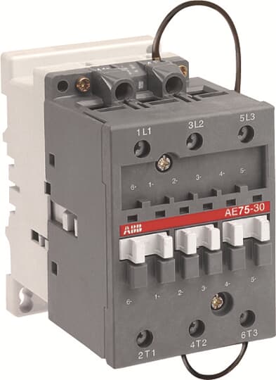 1SBL419001R8100 ABB - AE75-30-00 24V DC AE75-30-00 24V DC Contactor. AE75 contactors are mainly used for controlling 3-phase motors and generally for controlling power circuits up to 690 V AC / 1000 V AC or 220 V DC.