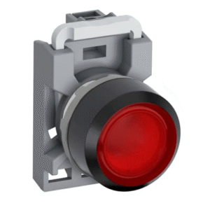 1SFA611100R4111 ABB - MP1-41R-10 Pushbutton, Flush - Red - Illuminated - Black Plastic - 1 NO - 690 V