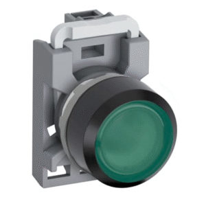 1SFA611100R4112 ABB - MP1-41G-10 Pushbutton, Momentary - Flush - Green - Illuminated - Black Plastic - 1 NO - 690 V