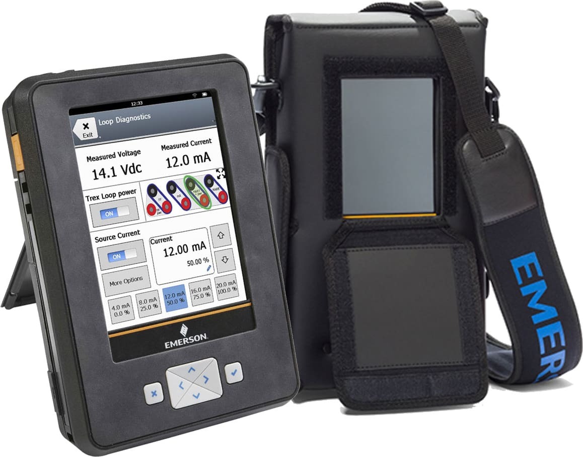 TREXLFPKLWS3S Emerson AMS Trex Communicator, HART and FOUNDATION Fieldbus, Loop Power Plus Module, Intrinsically Safe, Wireless, 3yr Support, Carrying Case