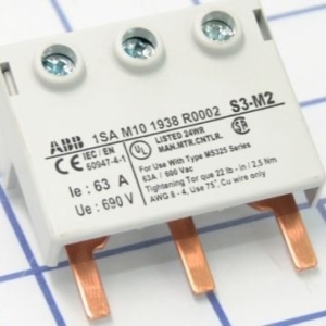 MS325-BB1 ABB Connection Terminal Block Busbar, For Use With: MS325 Manual Motor Starter, 4 AWG Wire