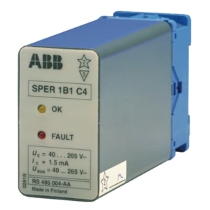 SPER1B1C4-AA ABB SUPERVISION RELAY, 40-265 VDC, 1.5 MA TYP
