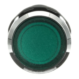 1SFA619100R3112 ABB - CP1-31G-10 Pushbutton, Compact - Pushbutton - Momentary - Flush - Green - Illuminated - Chrome Metal - 1NO - Green - 1 NO - 0 NC - , 24 V