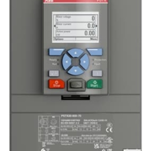 1SFA898215R7000 ABB - PSTX370-690-70 The softstarter PSTX370-690-70 has a rated maximum operational current of 370 A with an operating voltage span from 208...690 V AC. The rated control voltage is between 100...250 V AC at 50/60 Hz.
