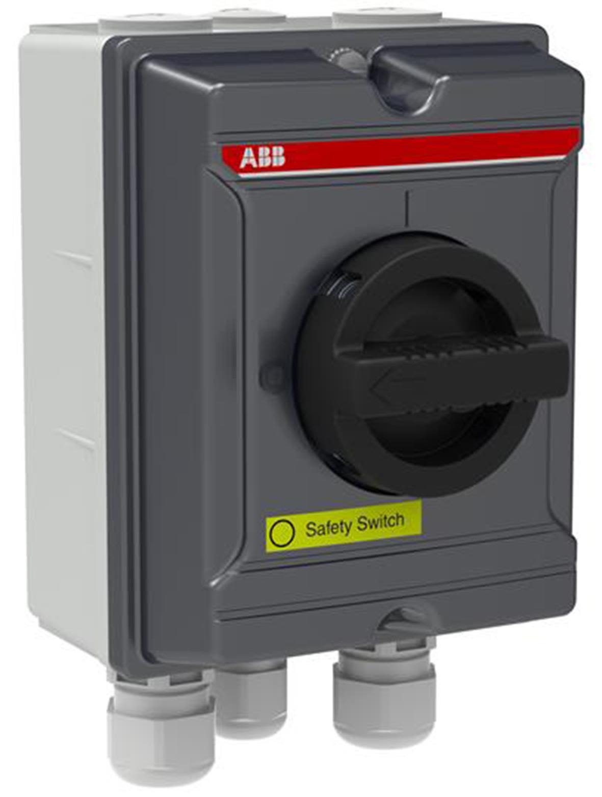 1SCA142663R1001 ABB - OTA16S3G EMC safety switch, 3-p. 415V AC23 16A, 7.5kW. Mounted auxiliary contact: 1NO0NC. Aluminium enclosure. IP65