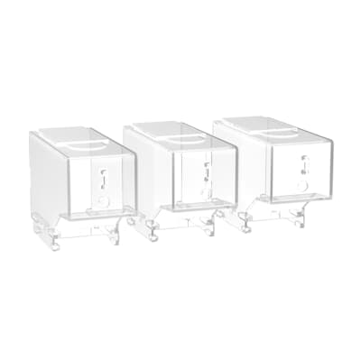 1SCA116371R1001 ABB - OSS160GT1S/3 Short type terminal shroud for OS/OSM100G…160G, OS200GB, snap-on mounting, transparent plastic, includes 3 pcs.
