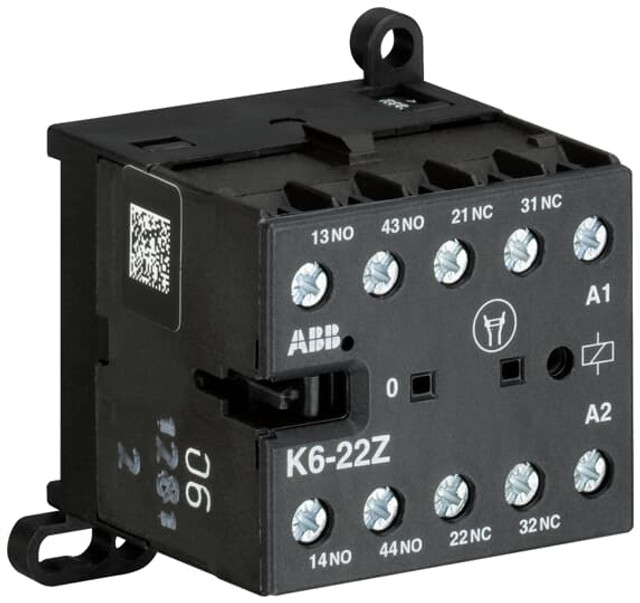 GJH1213001R0401 ABB - KC6-40E-01 CONTROL RELAY, 4NO, 24VDC, MINI CONTACTOR RELAY, 4 POLE