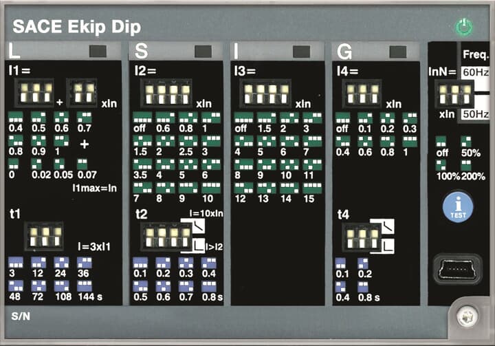 1SDA074196R1 ABB - Ekip Dip LSIG E1.2..E6.2 SOLID-STATE RELEASE EKIP/DIP-LSIG E1.2...E6.2