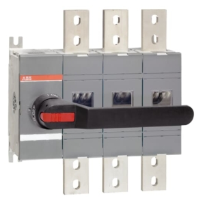 1SCA022860R6580 ABB - OT1600E03P 3-pole, front operated, base mounted switch-diconnector with black IP65 handle and shaft, terminal bolt kit included