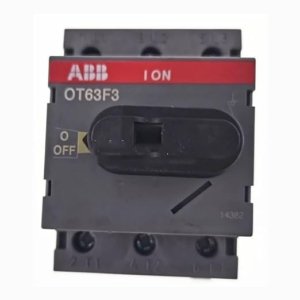 OT45E3 ABB DISCONNECT SWITCH, NON-FUSIBLE, UL GENERAL PURPOSE AMP RANTING: 60 AMP, IEC AC21 AMP RATING: 63 AMP, 3 POLE, 600 VAC, BASE AND DIN RAIL MOUNTED