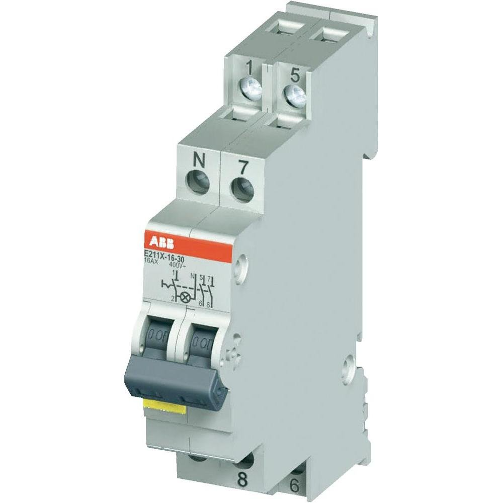 2CCA703116R0001 ABB - E211X-25-30 E211X-25-30, 3NO, 25A, 25A, acc. to EN 250/400 V AC, 3NO, El. Color: Grey, 1LED, Yellow, MW: 1