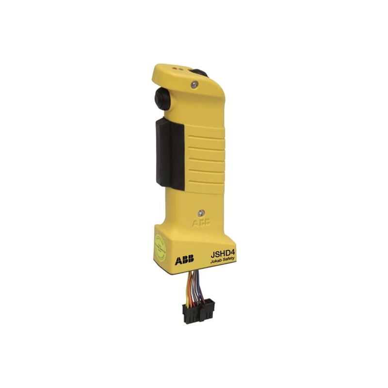 JSHD4-2-AJ-A ABB - 2TLA019995R1100 Three-position device. Top part with LEDs, front button and top button. Bottom part with cable gland and PCB with 16 screw connections and anti-tamper PCB.