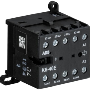 GJH1211001R8400 ABB - K6-40E-80 K6-40E-80 Mini Contactor Relay 220-240V 40-450Hz, mini contactor relay, compact 4 pole contactor relay with screw terminals