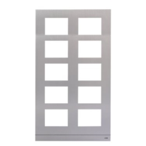 2TMA210010A0014 ABB 51029CF-A-02 51029CF-A-02 Cover frame, 10 modules, size 2/5,Aluminum alloy