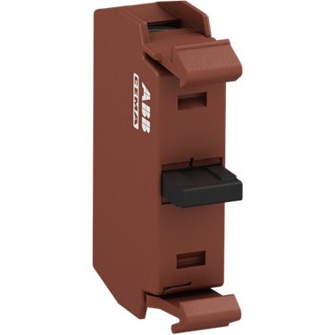 1SFA187001R8010 ABB - General Electric - P9B01VN CONTACT BLOCK 1NC. The P9B01VN Contact Block is: Modular metal - Contact Block - Brown - Front mounting - 1 NCThis Contact Block is part of ABB's modular metal range designed for mining, construction and heavy industry applications, combining the highest reliability with the full flexibility of a modular range.