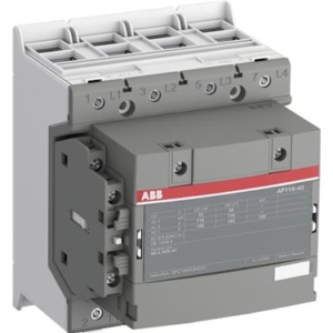 1SFL427101R1311 ABB - AF116-40-11-13 The AF116-40-11-13 is a 4 pole - 690 V IEC or 600 V UL contactor with pre-mounted auxiliary contacts and double clamp, controlling motors up to 55 kW / 400 V AC (AC-3) / and switching power circuits up to 160 A (AC-1) or 160 A UL general use. Thanks to the AF technology, the contactor has a wide control voltage range (100-250 V 50/60 Hz and DC), managing large control voltage variations, reducing panel energy consumptions and ensuring distinct operations in unstable networks. Furthermore, surge protection is built-in, offering a compact solution. AF contactors have a block type design, can be easily extended with add-on auxiliary contact blocks and an additional wide range of accessories.