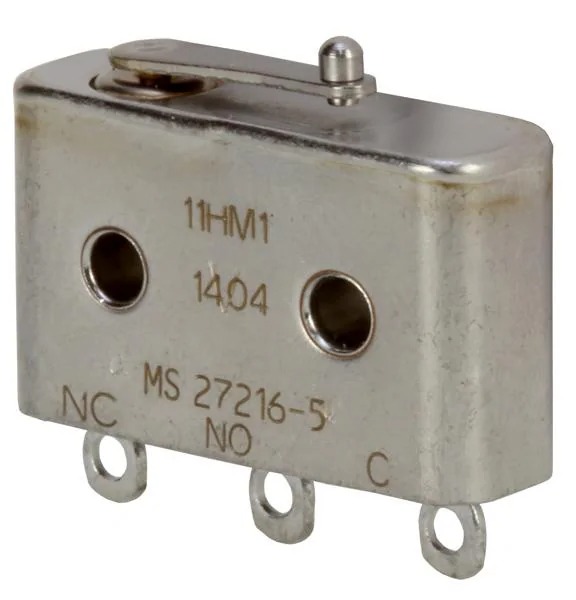 11HM1 Honeywell MICROSWITCH, HINGE LEVER, SPDT, 3A 115V, MICROSWITCH TYPE:SUBMINIATURE, MICROSWITCH ACTUATOR:SHORT HINGE LEVER, CONTACT CONFIGURATION:SPDT, SWITCH TERMINALS:SOLDER, CONTACT CURRENT MAX:3A