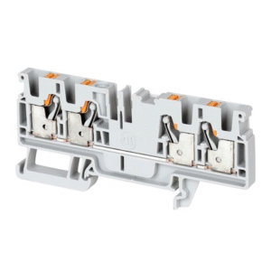1SNA290131R2200 ABB - D2.5/5.SNBT.4L Spring Terminal Blocks - Disconnect with blade - with test socket - Grey. Orange