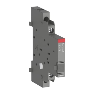 1SAM201902R1011 ABB - HK1-11A Auxiliary contacts HK1 change position with the main contacts of the manual motor starter. They are mounted laterally on the right side of manual motor starters MS116, MS132 or MS165. HK1-11A provides 1 NO + 1 NC contacts as well as a special terminal marking compared to HK1-11: terminals are marked with 13/14 and 21/22.