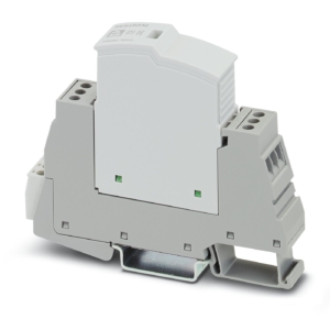 2907919 Phoenix Contact - PLT-SEC-T3-230-FM-UT Type 2/3 surge protection, consisting of protective plug and base element with screw connection. For single-phase power supply network with integrated status indicator and remote signaling. Nominal voltage: 230 V AC/DC