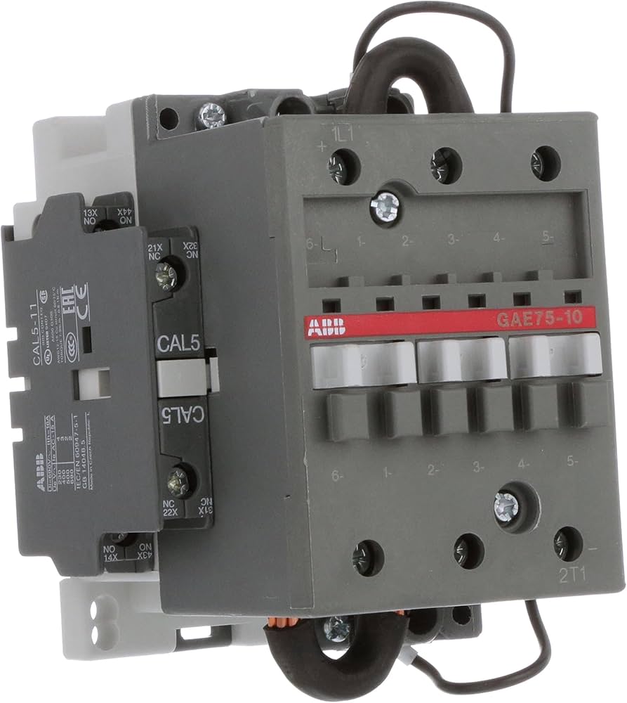 1SBL419025R8100 ABB - GAE75-10-00 24V DC GAE75 contactors are designed for DC circuit switching