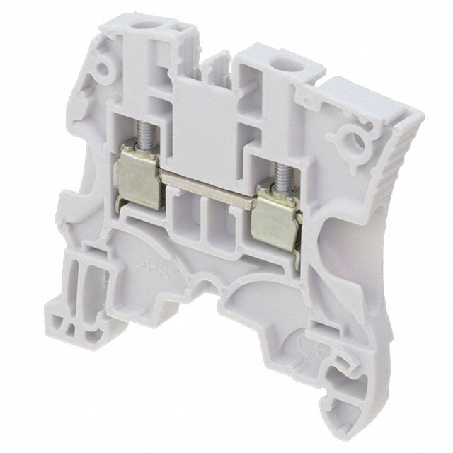 1SNK505010R0000 Entrelec DIN Rail Mount Terminal Block, 2 Way, 24 AWG, 12 AWG, 4 mm², with Screws, 32 A