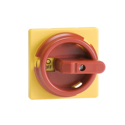 1SCA100678R1001 ABB - OZ331RRY IP65, NEMA 4X outdoor, size 66x66, suitable for 6 mm shaft (four-hole mounting), black