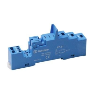 97.51 Finder Relay socket Finder 46.61 (L x W x H) 95.6 x 15.8 x 32.5 mm